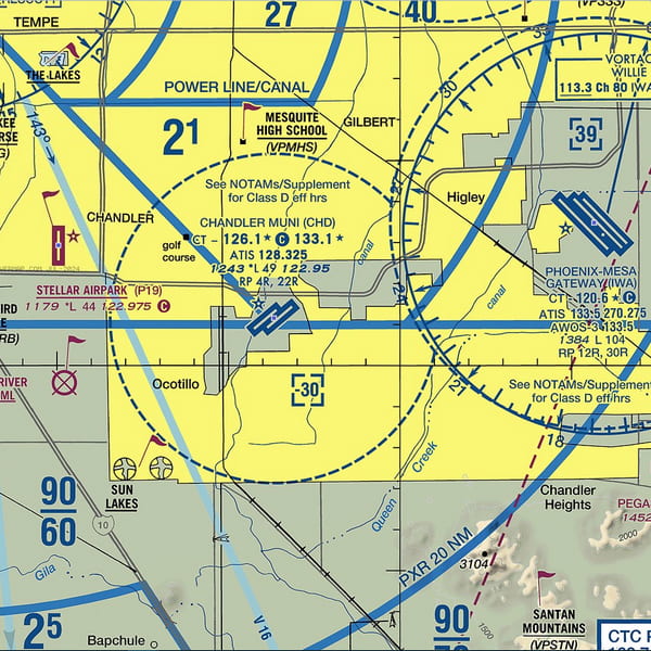 vfr map Chandler AZ